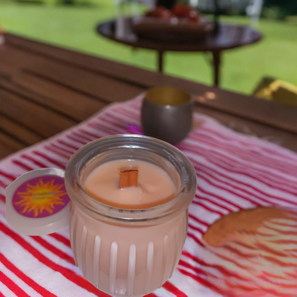 8oz Coconut Wax Candles with Wooden Wicks